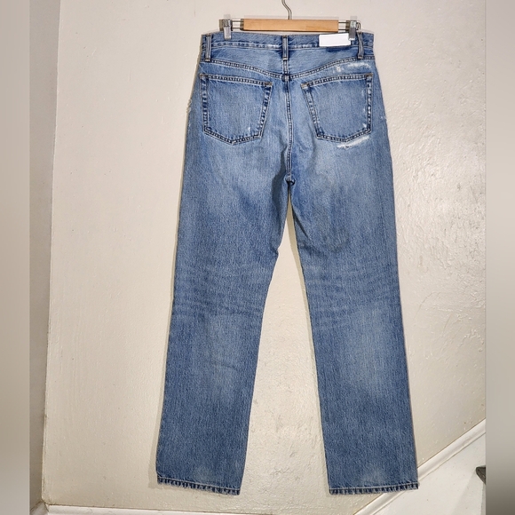 Re/done 90's High Rise Loose Distressed Jeans - Picture 2 of 10